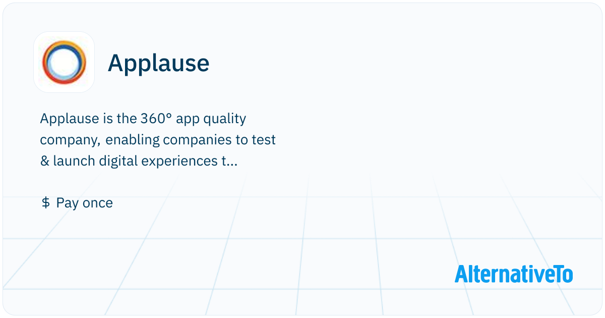 Applause: The 360° app quality company | AlternativeTo
