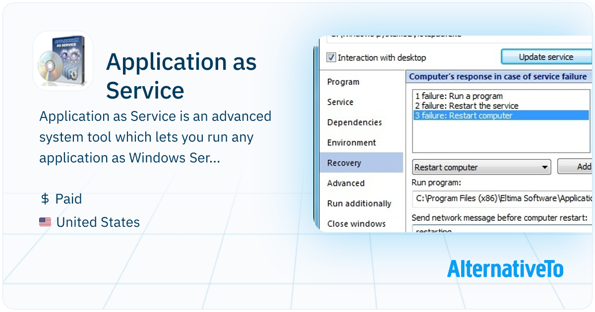 Application as Service: Advanced system tool | AlternativeTo