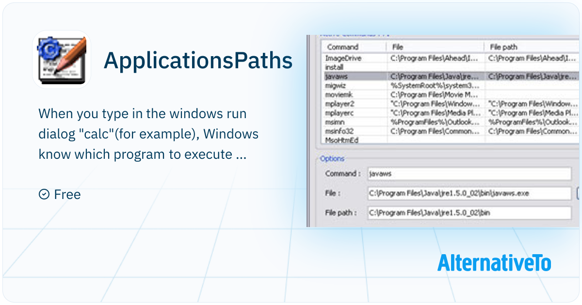 ApplicationsPaths: Run any application from Start-RUN by adding it to ...