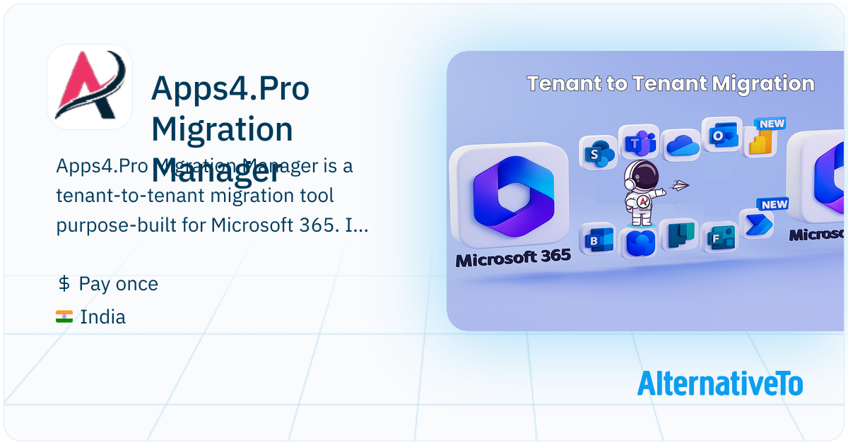 Pro Migration Apps4.Pro Migration Manager: Microsoft 365 tenant-to-tenant migration ...