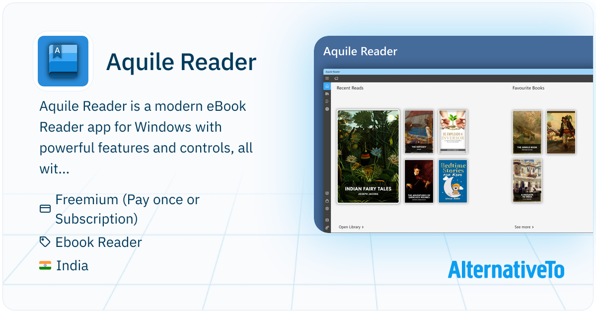 Aquile Reader: Modern eBook Reader app for Windows with powerful ...