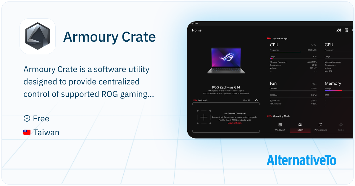 Armoury Crate: The Armoury Crate app helps you manage every aspect of ...