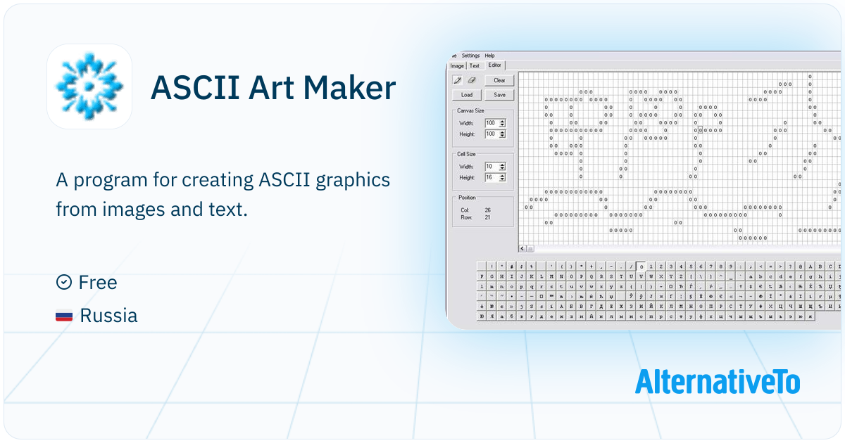 ASCII Art Maker: A program for creating ASCII graphics from images ...