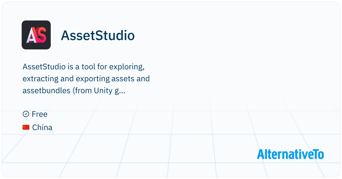 AssetStudio: Tool for exploring, extracting and exporting assets and ...