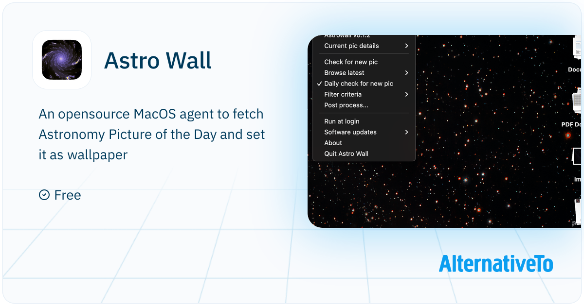 Astro Wall: An opensource MacOS agent to fetch Astronomy Picture of the ...
