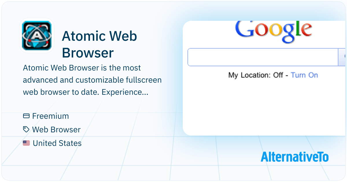 Atomic Web Browser: The most advanced and | AlternativeTo
