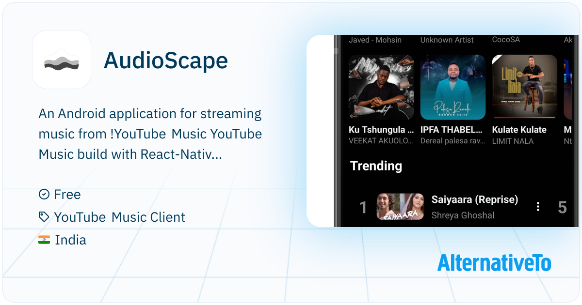 AudioScape: Streams songs from YouTube Music with playlist, lyrics, and ...