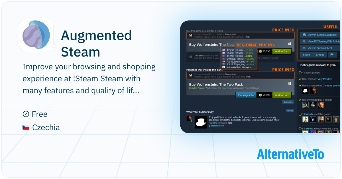 Augmented Steam: Improve your browsing and shopping experience at ...