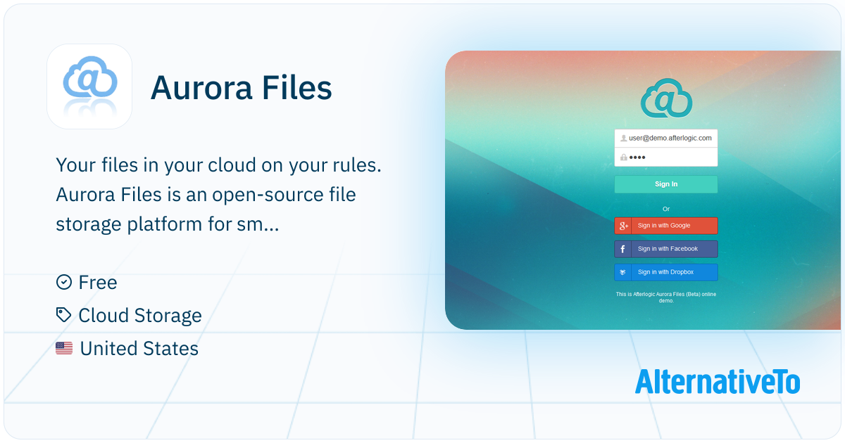 Aurora Files: Open-source file storage platform | AlternativeTo