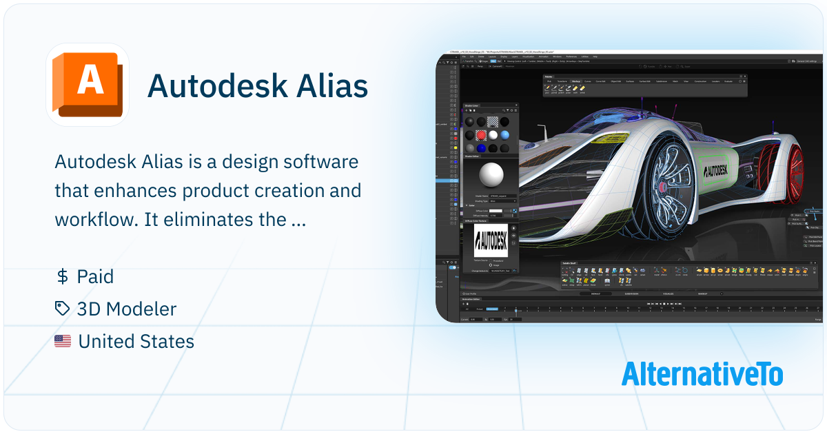 Autodesk Alias: Concept, surface, collaborate, and refine in unified ...