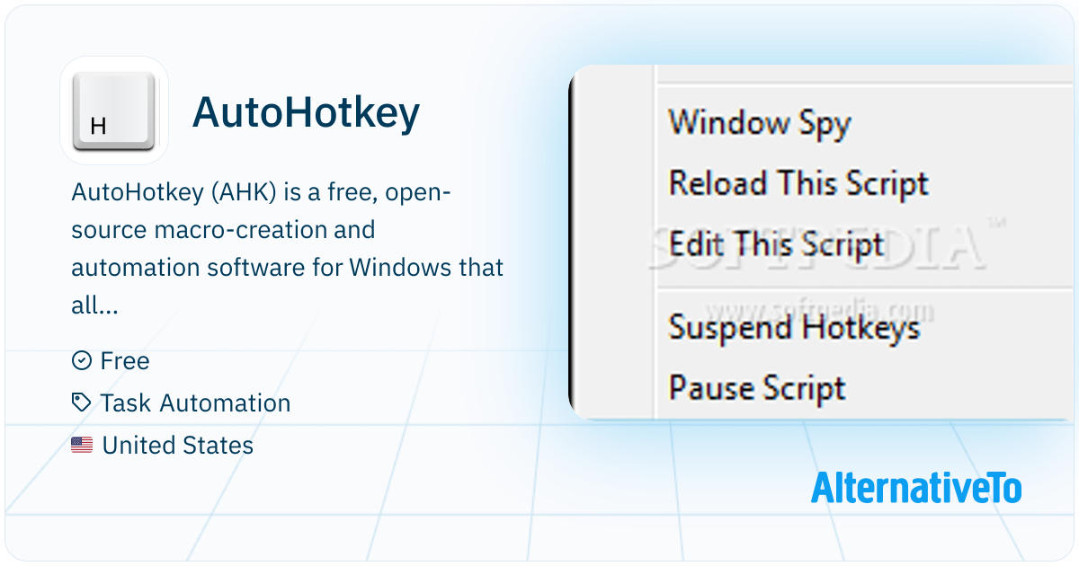 AutoHotkey: Free, open-source Windows task automation scripting ...