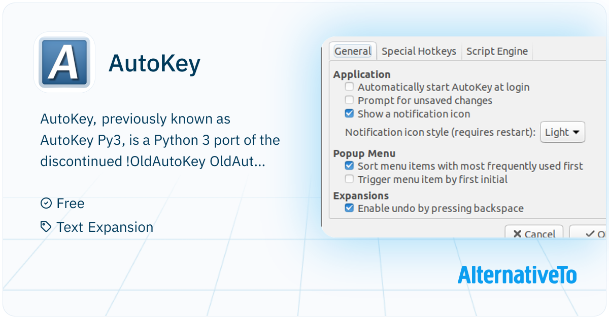 AutoKey: A Python 3 port of AutoKey, the desktop automation utility for ...