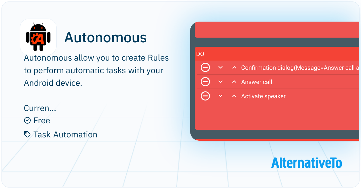 Autonomous: Allow you to create Rules to perform automatic tasks with ...