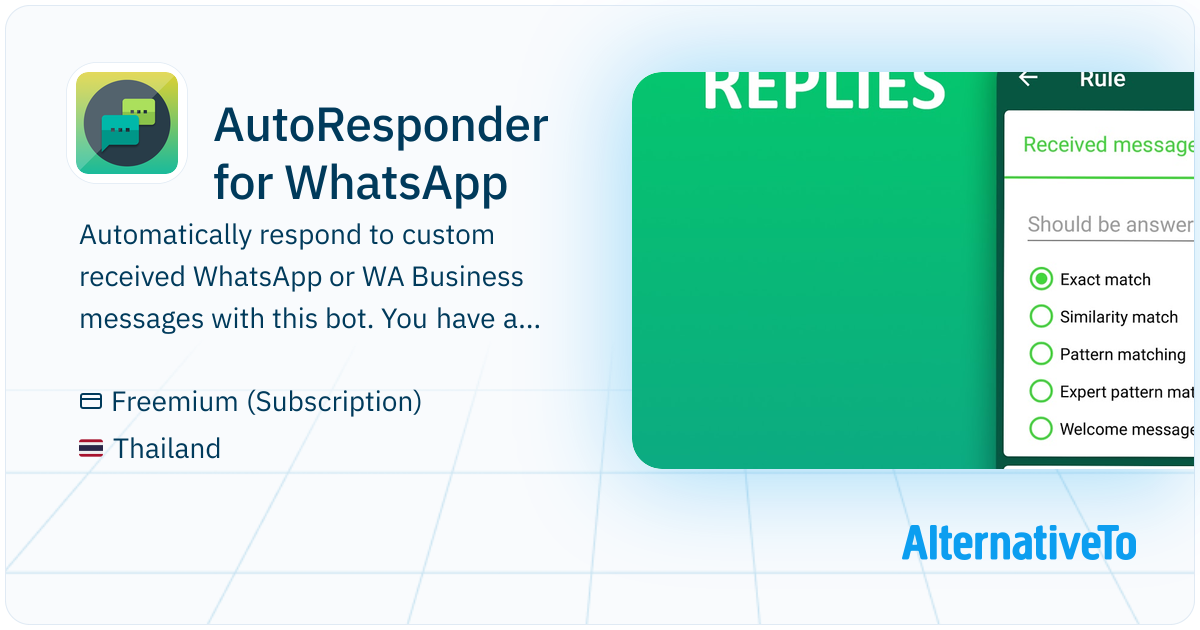 AutoResponder for WhatsApp: Automatically respond to custom received ...