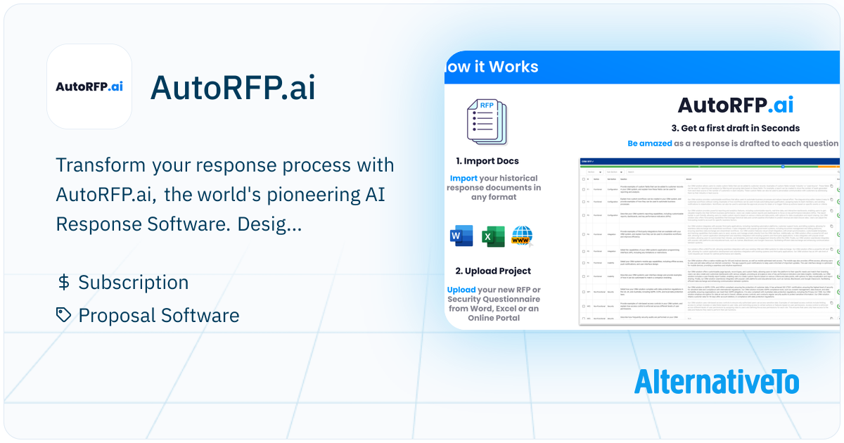 AutoRFP.ai: AI-powered solution streamlining RFP and Security ...