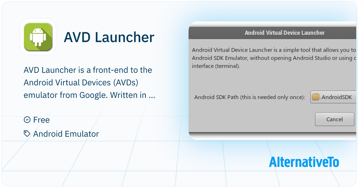AVD Launcher: Front-end to Android Virtual Devices (AVDs) emulator from ...