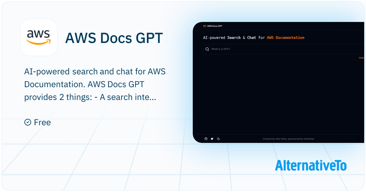 AWS Docs GPT: AI-powered Search & Chat for AWS Documentation ...