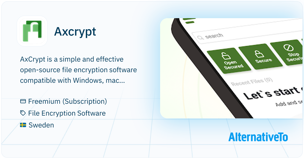 Axcrypt: Secure file encryption, sharing, password manager, cloud ...