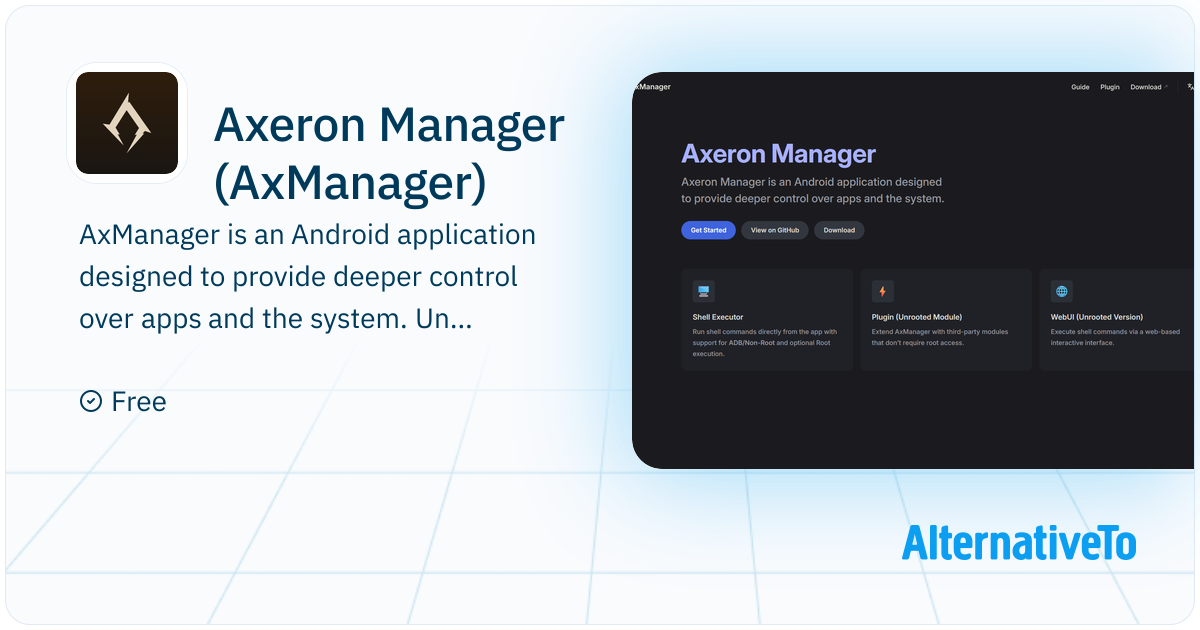 Axeron Manager (AxManager): Shell command access and system control for ...
