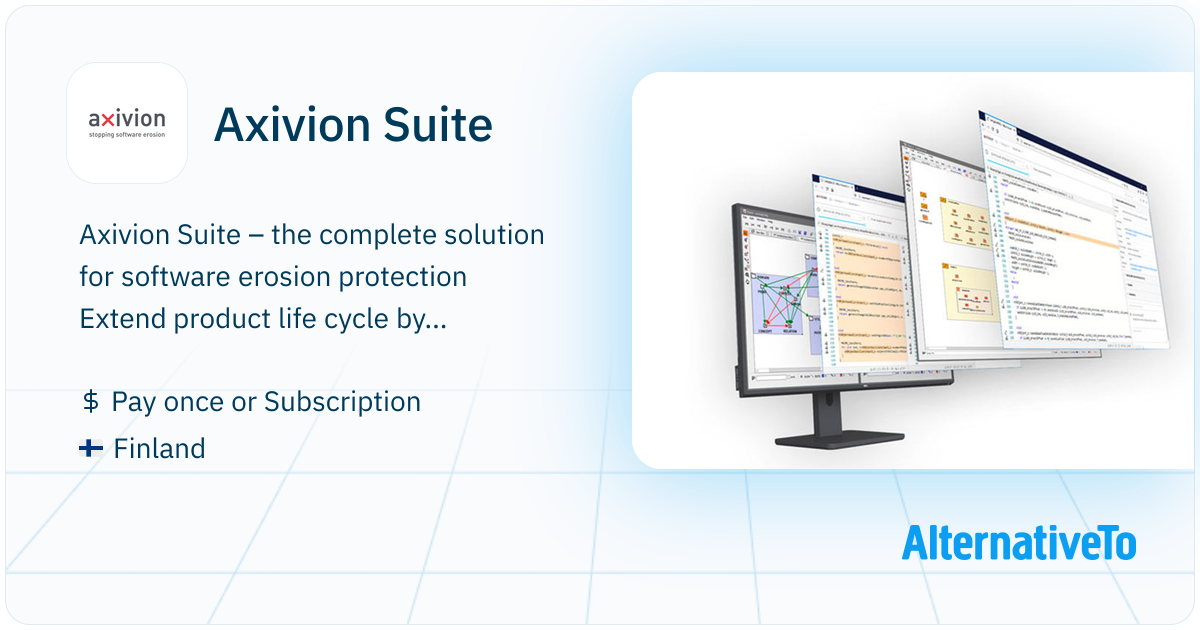 Axivion Suite: Includes static code analysis, architecture analysis and ...