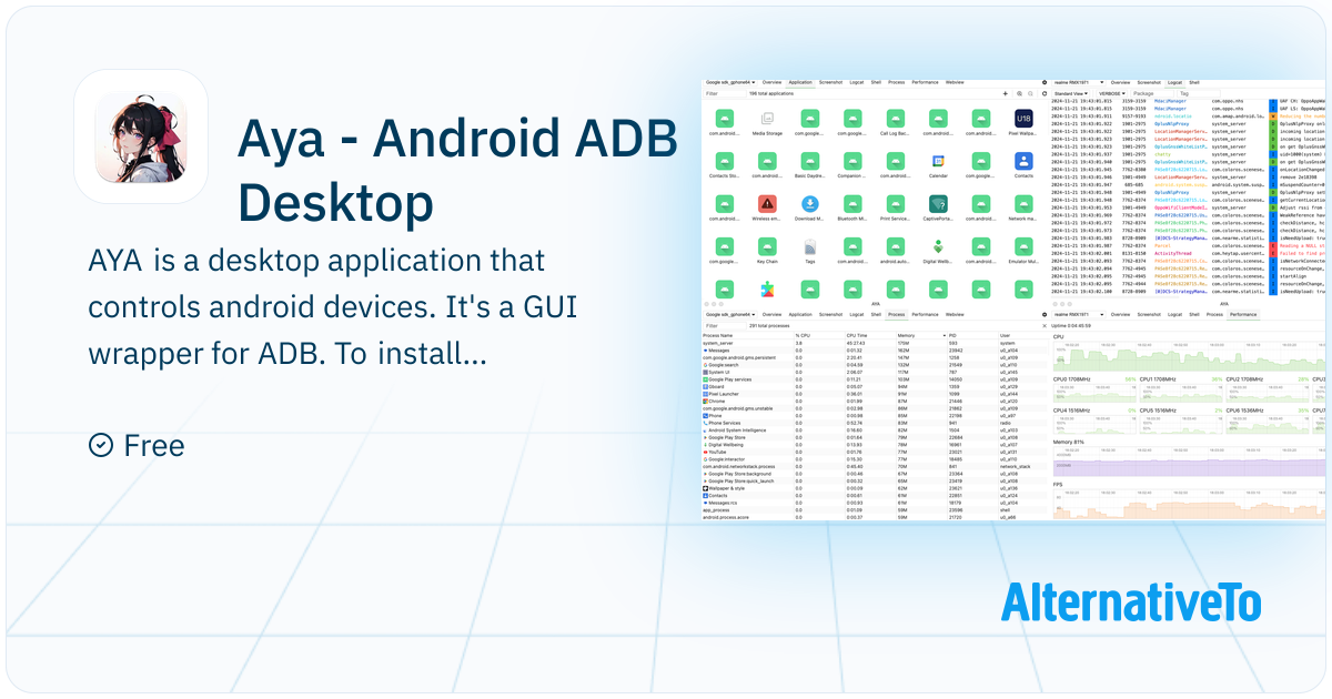 Aya - Android ADB Desktop: Android adb desktop app | AlternativeTo