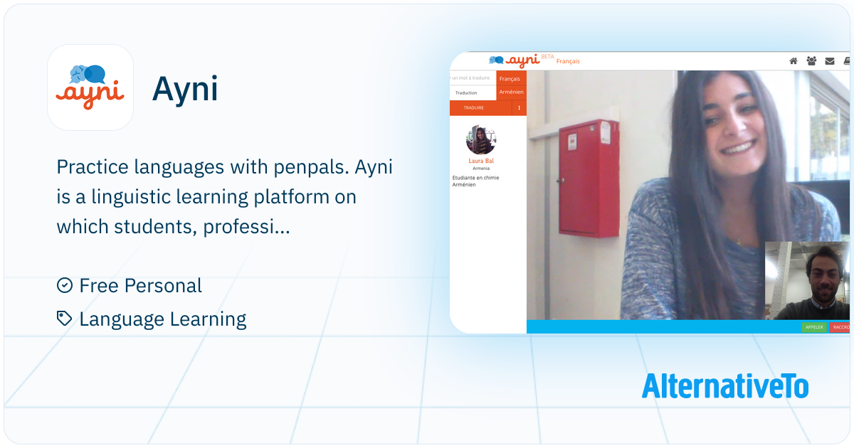 Ayni: Language exchange platform on which you learn by talking with ...