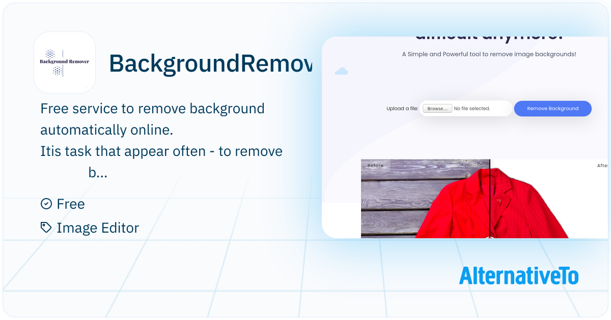 BackgroundRemover.net: Free service to remove background automatically ...