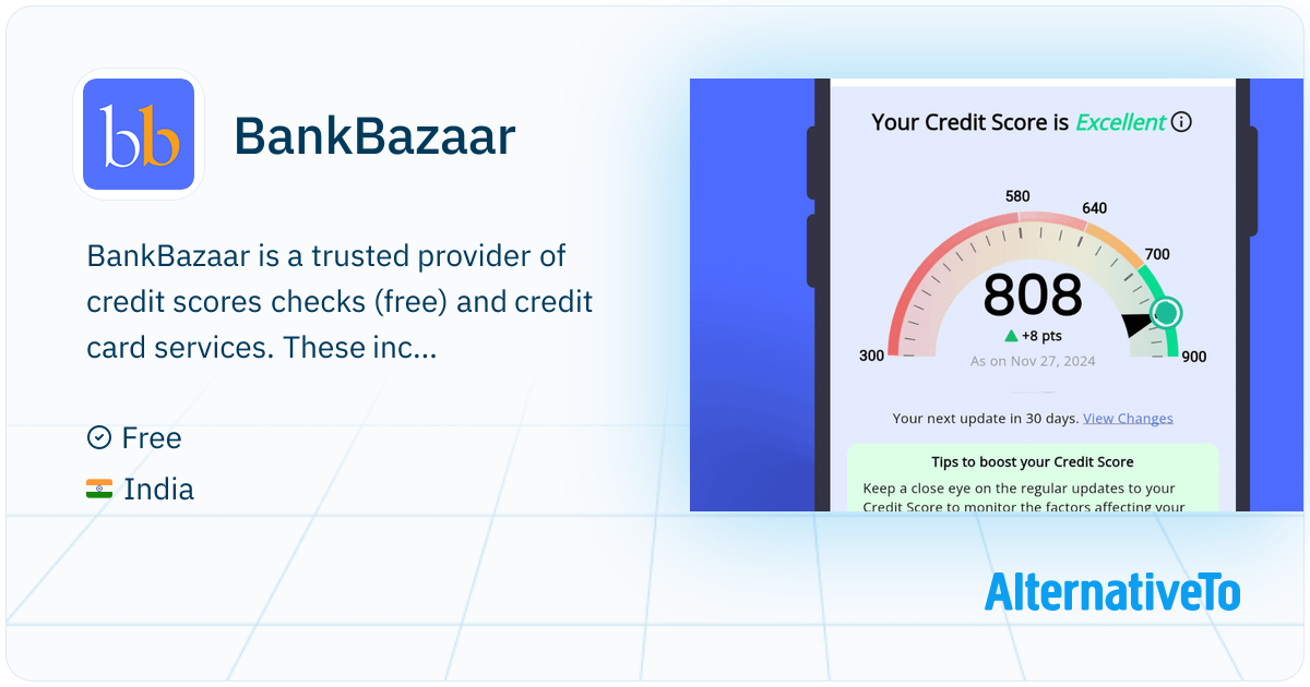 BankBazaar: Trusted provider of credit scores checks (free) and credit ...