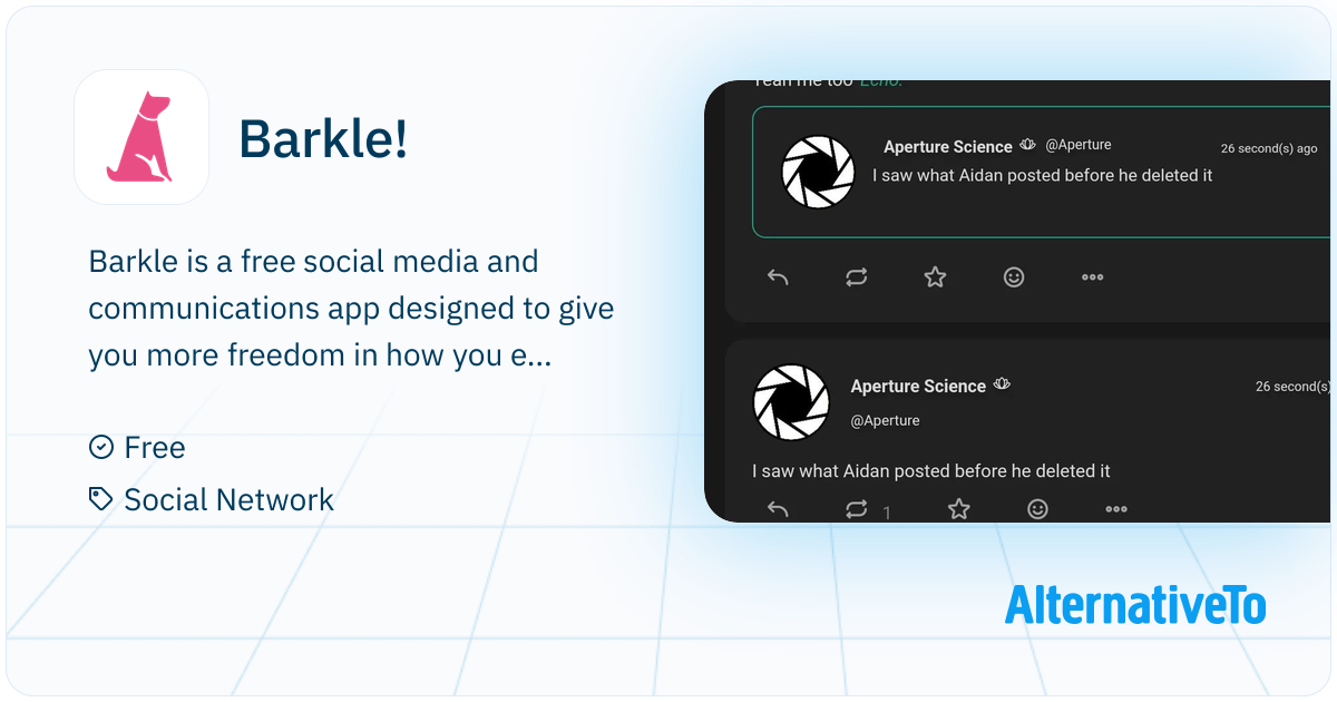 Barkle!: Barkle is a free social media and communications | AlternativeTo