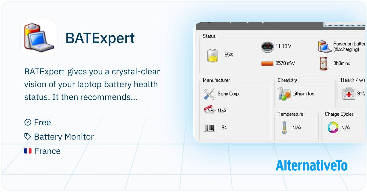 BATExpert: Battery info at your finger tips | AlternativeTo
