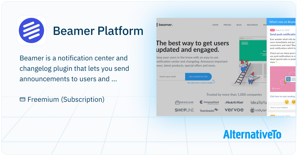Beamer Platform: Beamer is a notification center and changelog plugin ...