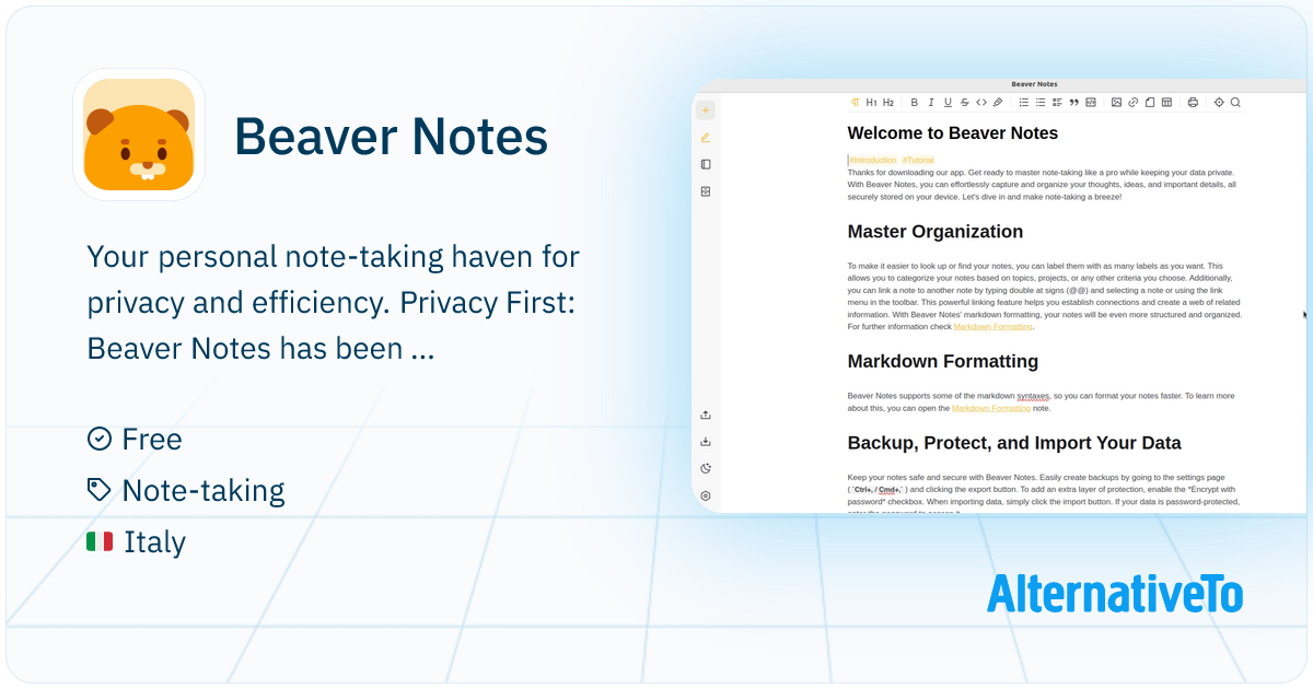 Beaver Notes: Your personal note-taking haven for privacy and ...