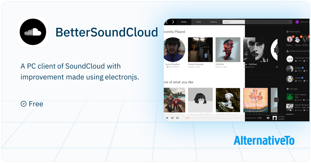 BetterSoundCloud: A PC client of SoundCloud with improvement made using ...