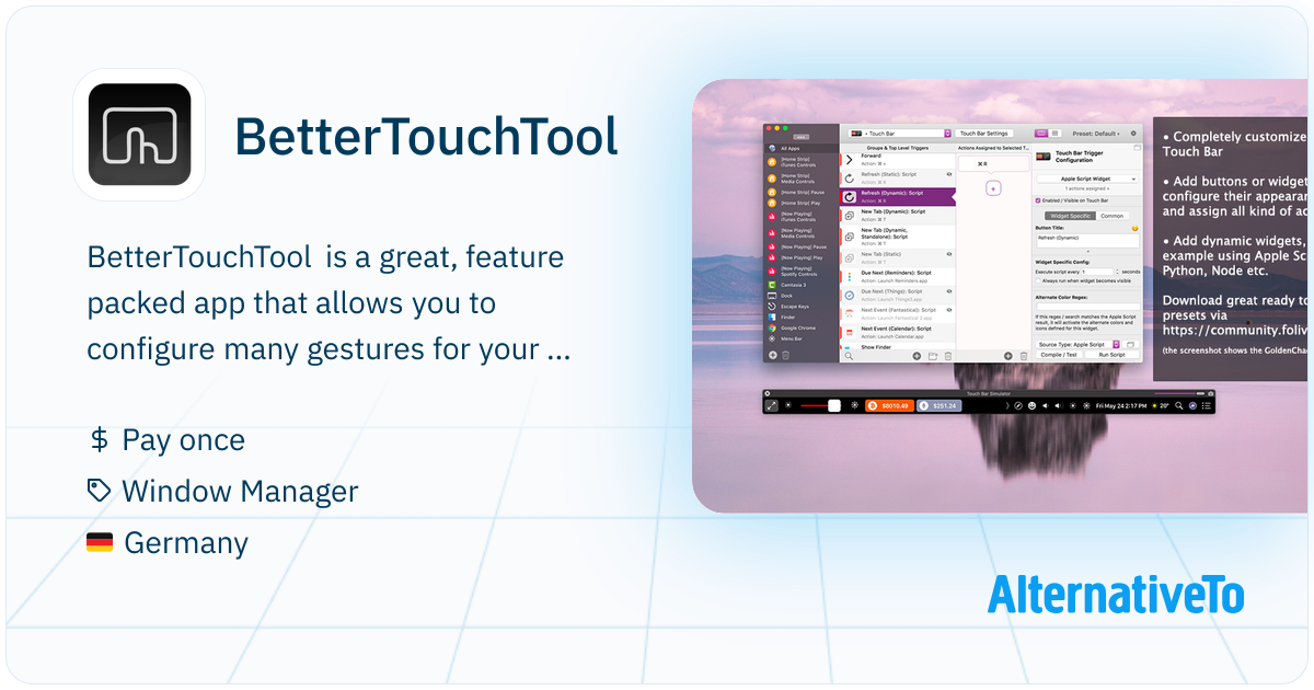 BetterTouchTool: Mac input customization with gestures, shortcuts ...