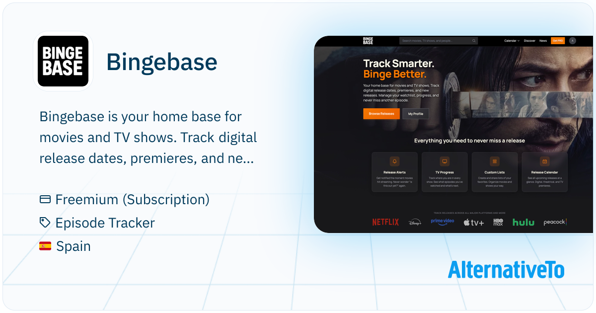 Binge Base Bingebase: Track movies and TV shows, get notified when they hit ...