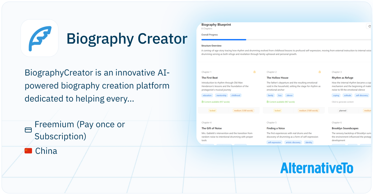 Biography Creator: AI-powered biography creation platform that helps ...
