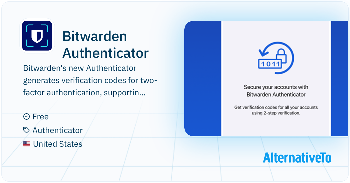 Bitwarden Authenticator: Generates verification codes for two-factor ...
