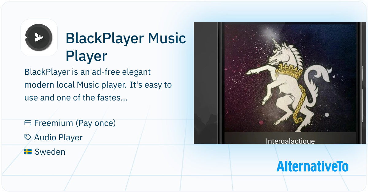 BlackPlayer Music Player BlackPlayer is a minimalistic, adfree music