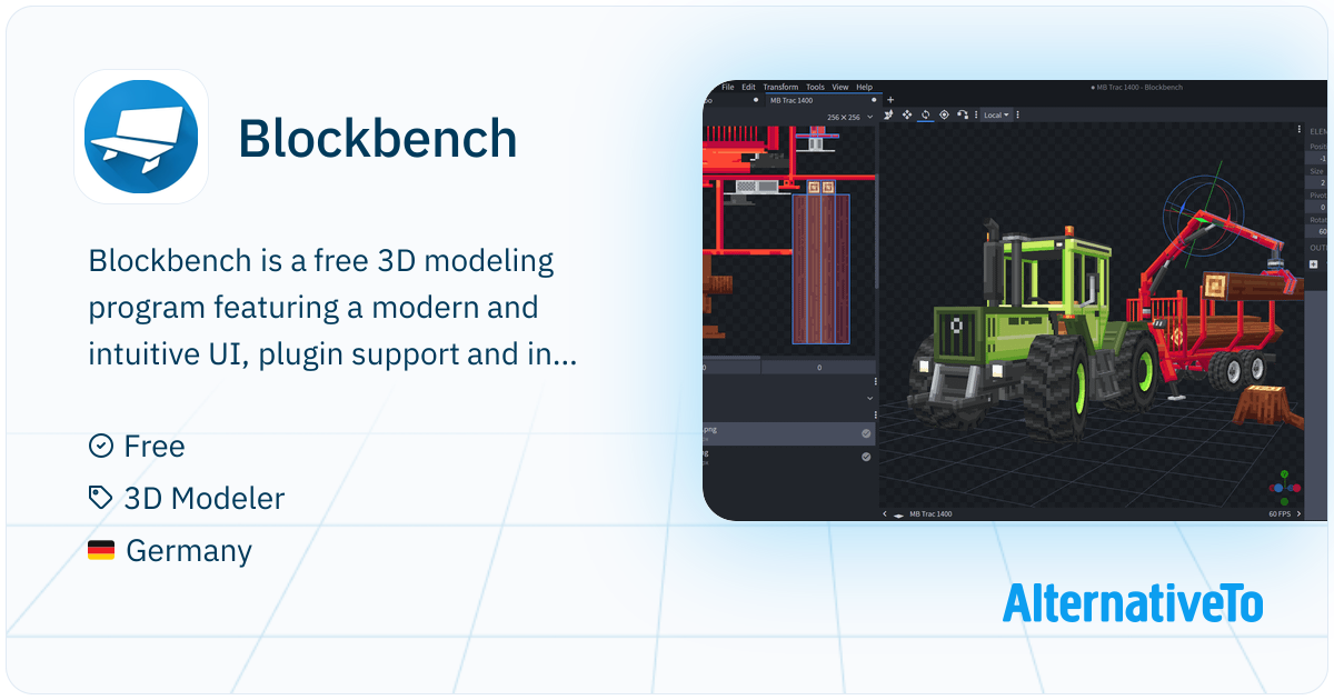 Blockbench: Modern, open source 3D model editor | AlternativeTo