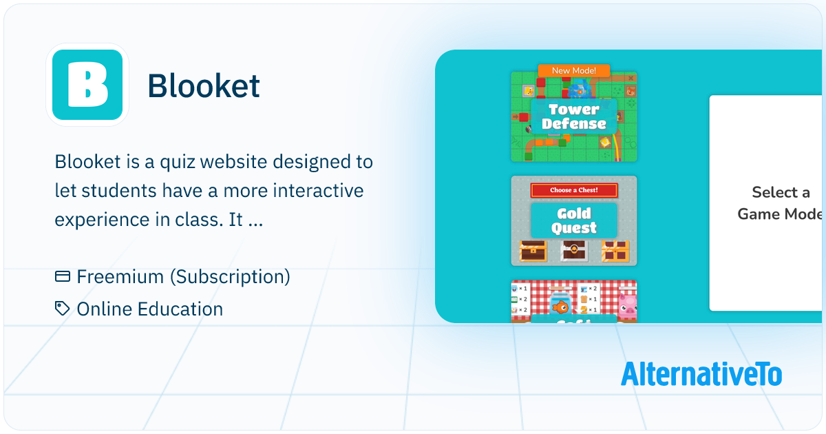 Blooket Quiz website designed to let teachers give students a more