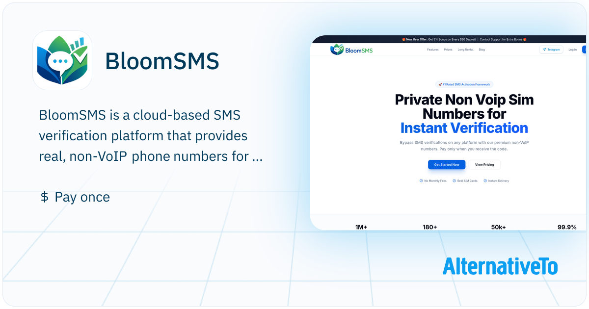 BloomSMS: Cloud-based platform providing real SIM phone numbers for SMS ...
