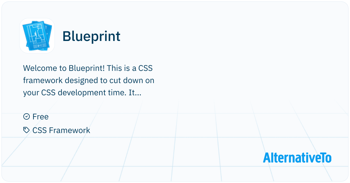 Blueprint: Welcome to Blueprint! | AlternativeTo