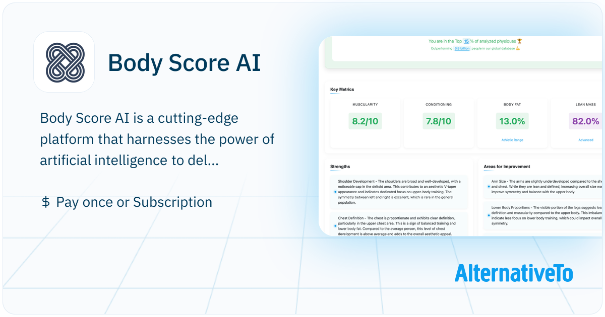 Body Score AI: Uses AI to analyse physique from photos, offering ...