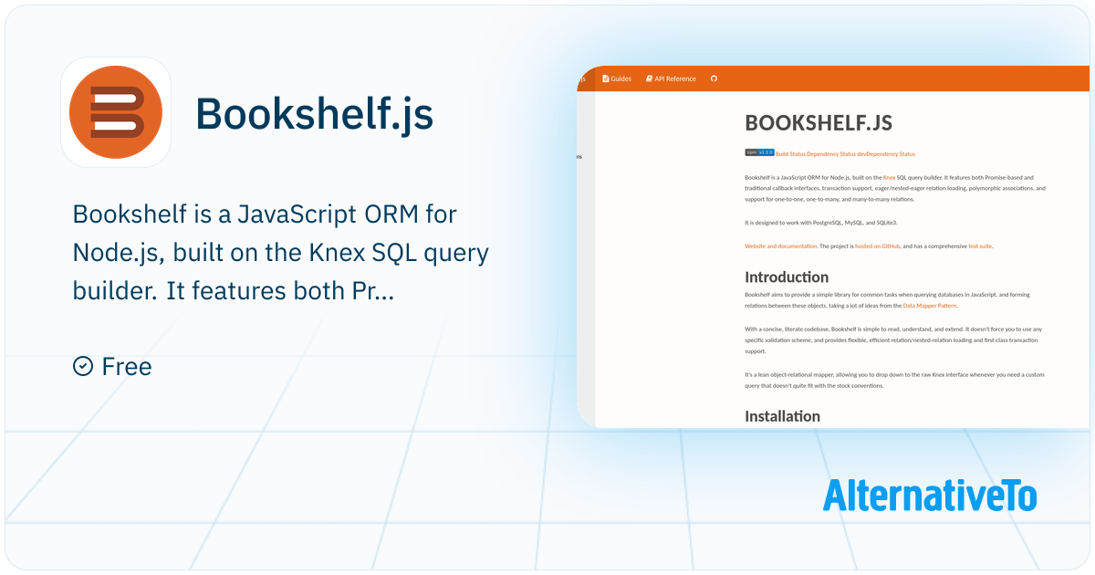 Bookshelf.js: A simple Node.js ORM for PostgreSQL, MySQL and SQLite3 ...