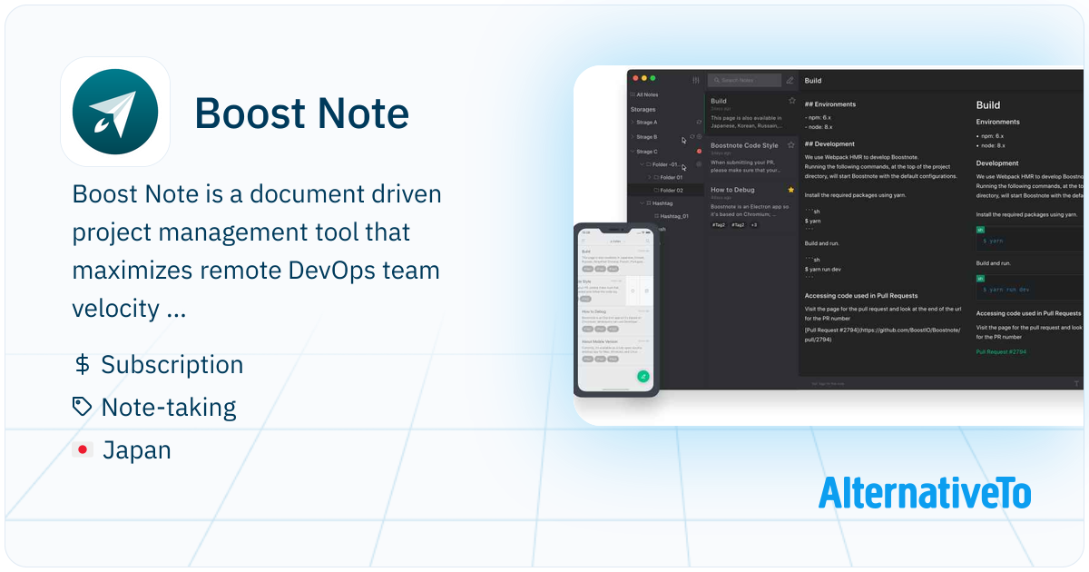 Boost Note: An intuitive and stylish markdown note app for developers ...