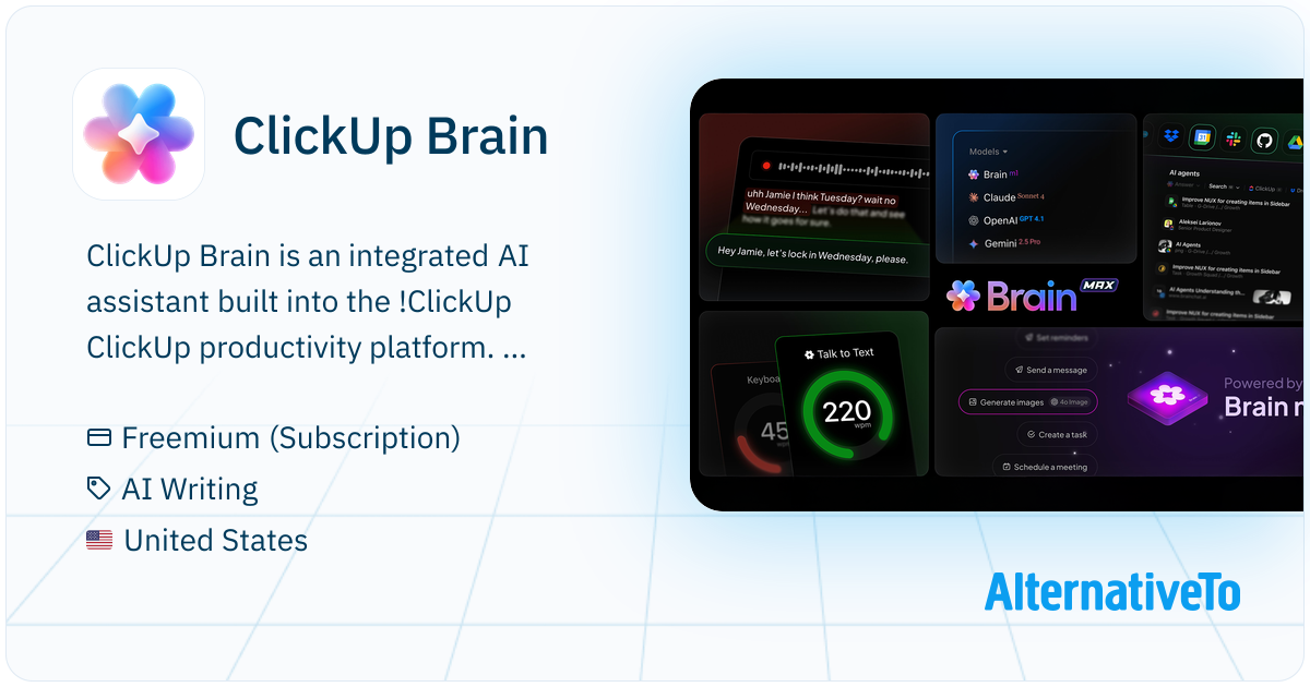 Brain Max System ClickUp Brain: Integrated AI assistant for search, automation, and ...