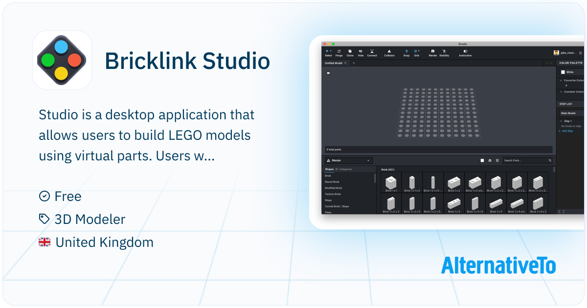 Bricklink Studio: Studio is a desktop application that allows users to ...