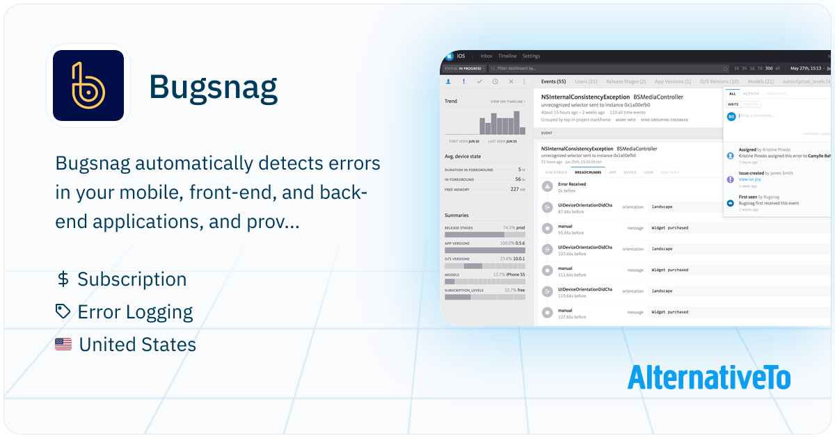 Bugsnag: Focused and powerful error monitoring for web, mobile, and ...
