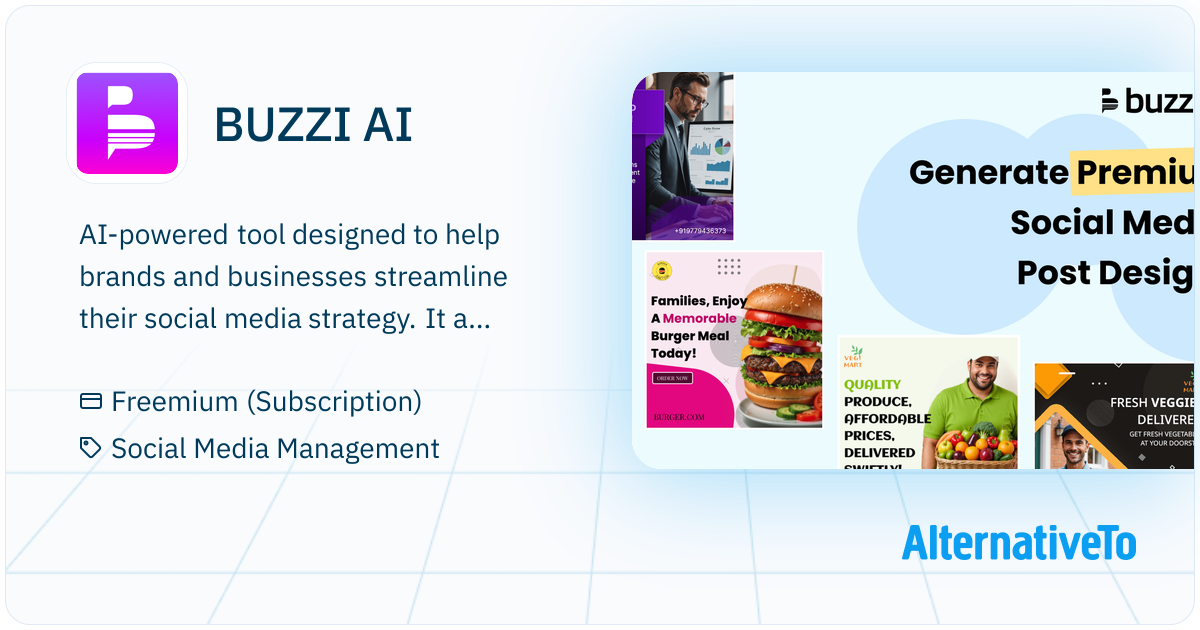 BUZZI AI: AI Tool which analyse your business & Generate social media ...