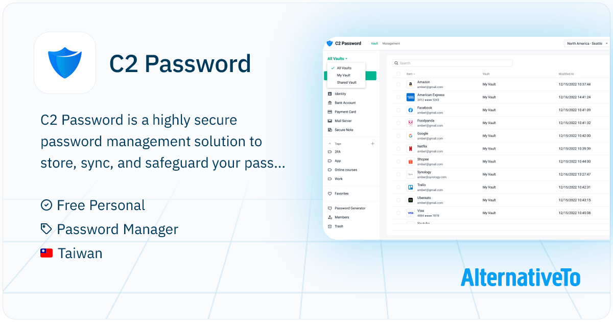 C2 Password: Securely store and access your password and login ...